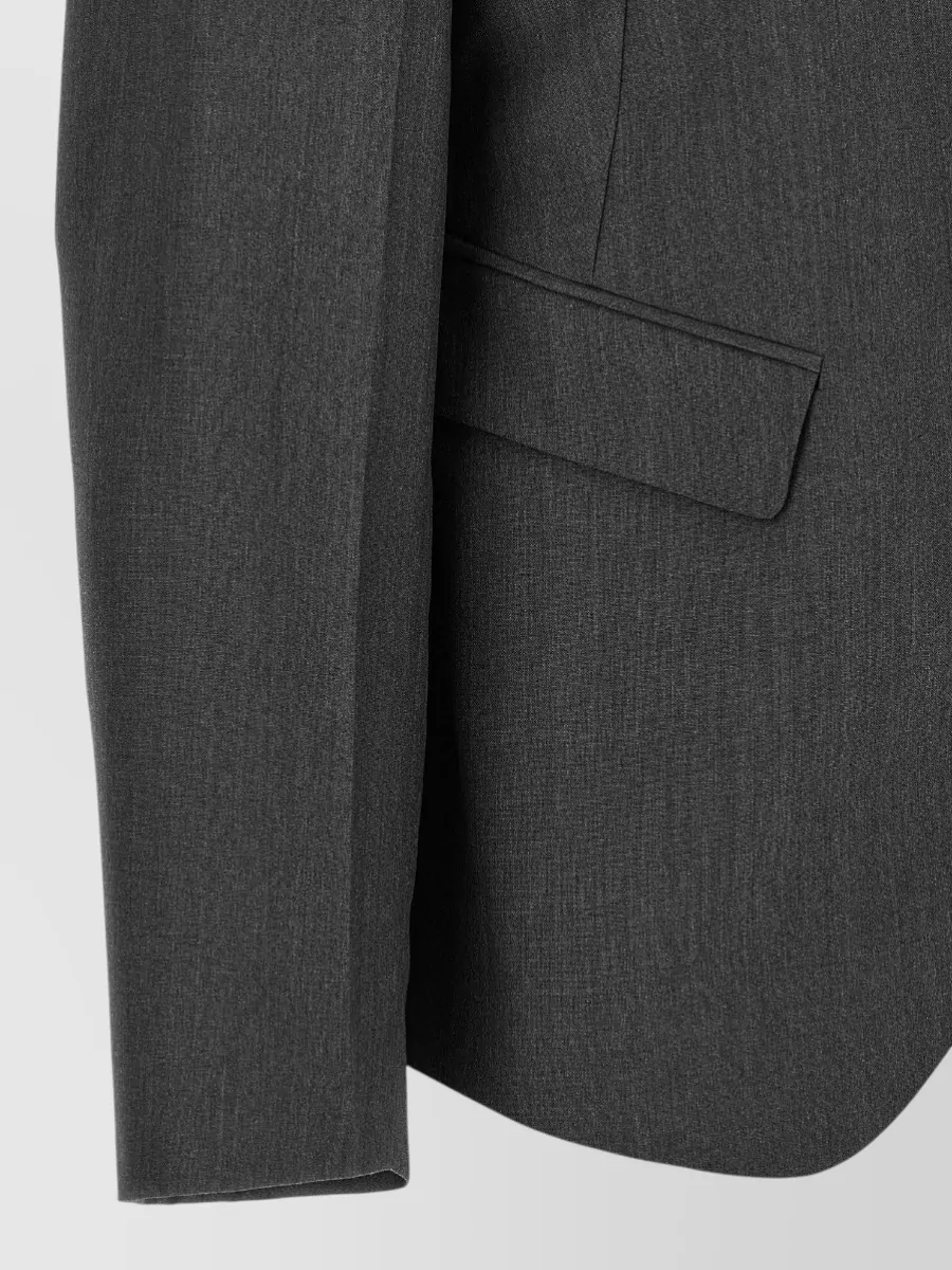 Jil Sander Single-Breasted Wool Blend Blazer