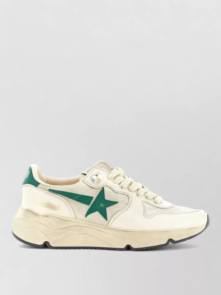 Golden Goose Leather Running Sole Low-Top Sneakers