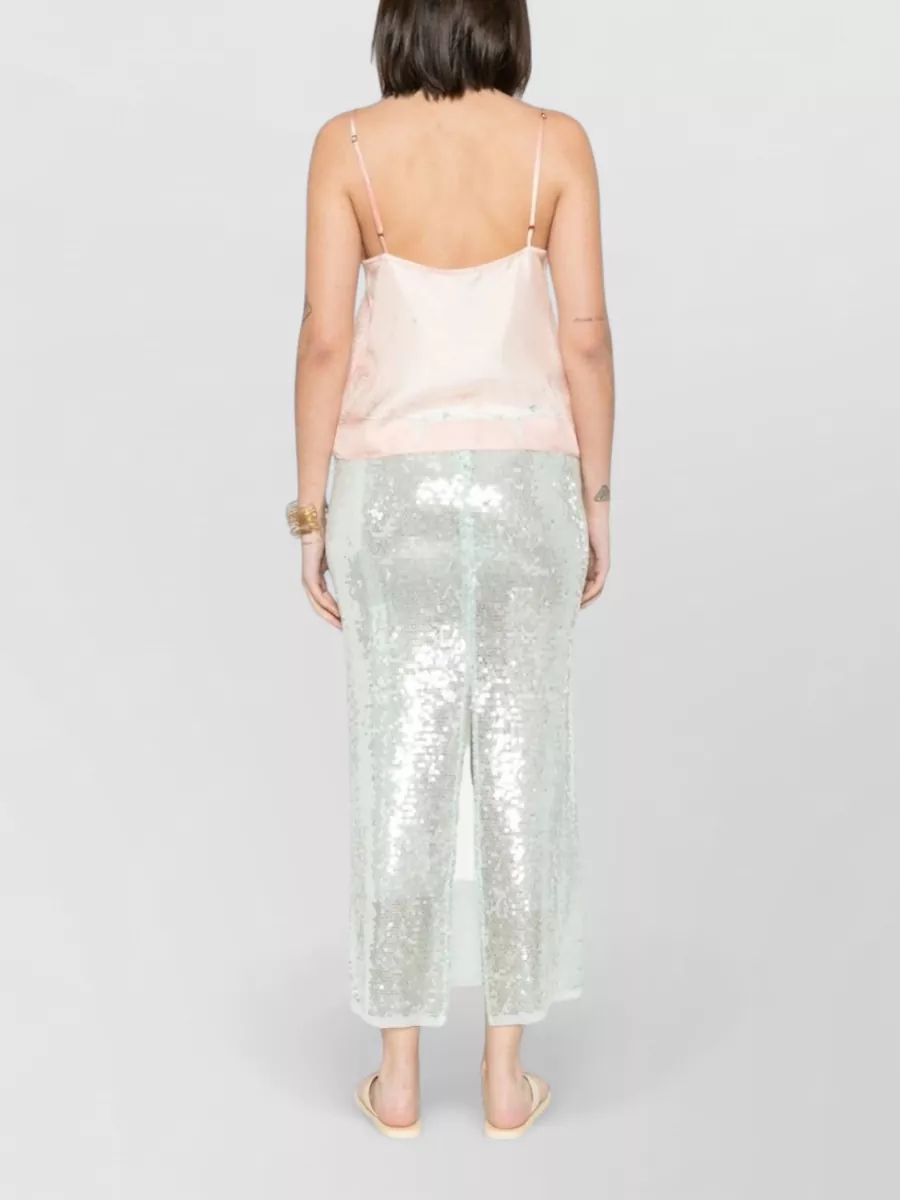 Forte Forte Printed Silk Scoop Neck Camisole Top