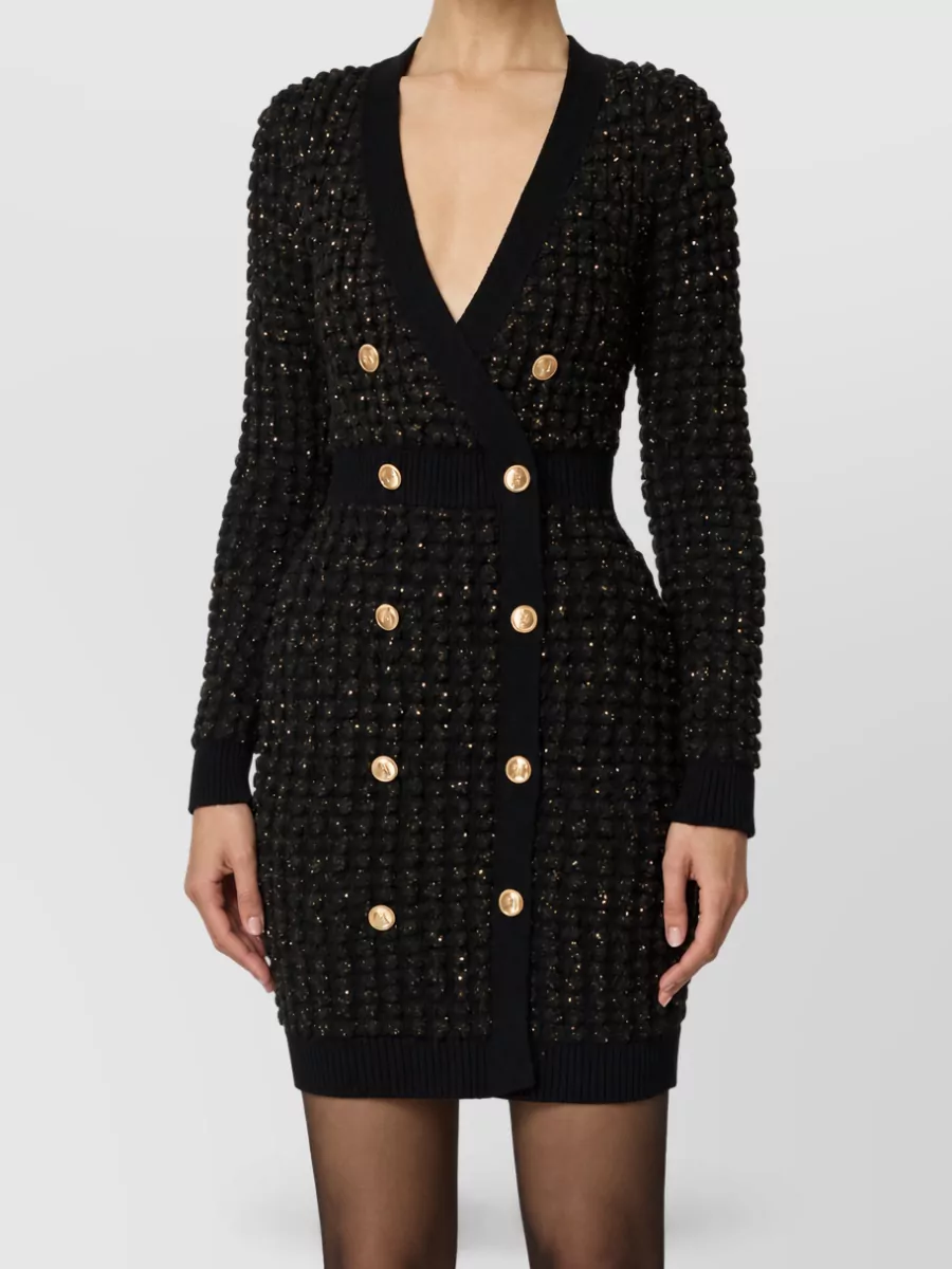 Elisabetta Franchi cotton ribbed knit dress