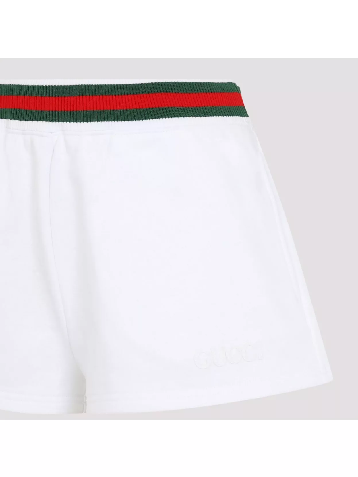 Gucci Cotton Jersey Shorts With Signature Stripes Band