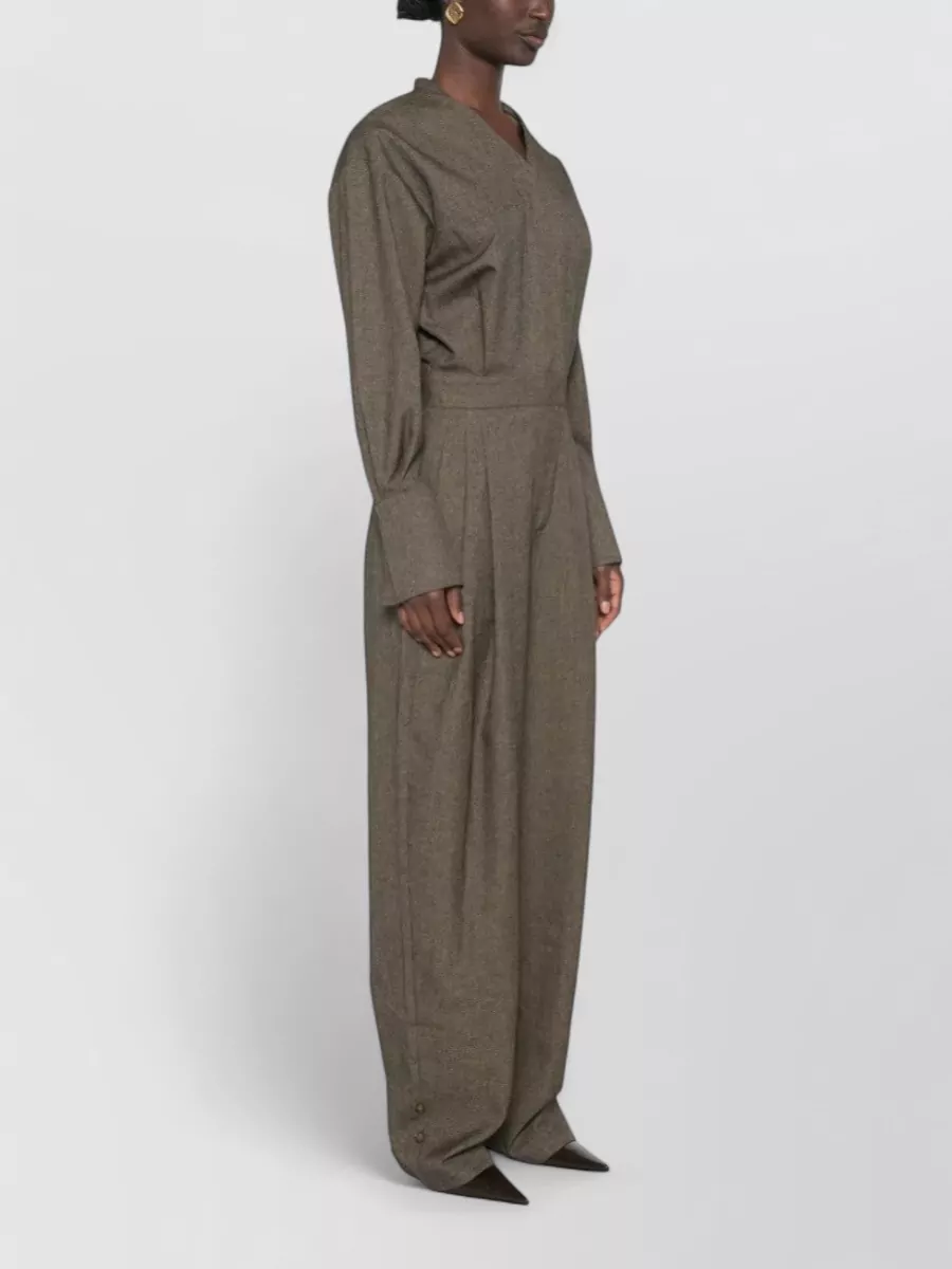 The Andamane Shirt Collar Jumpsuit
