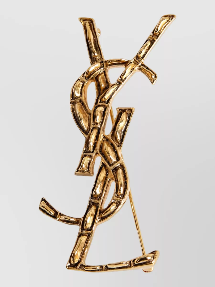 Saint Laurent metal brooch