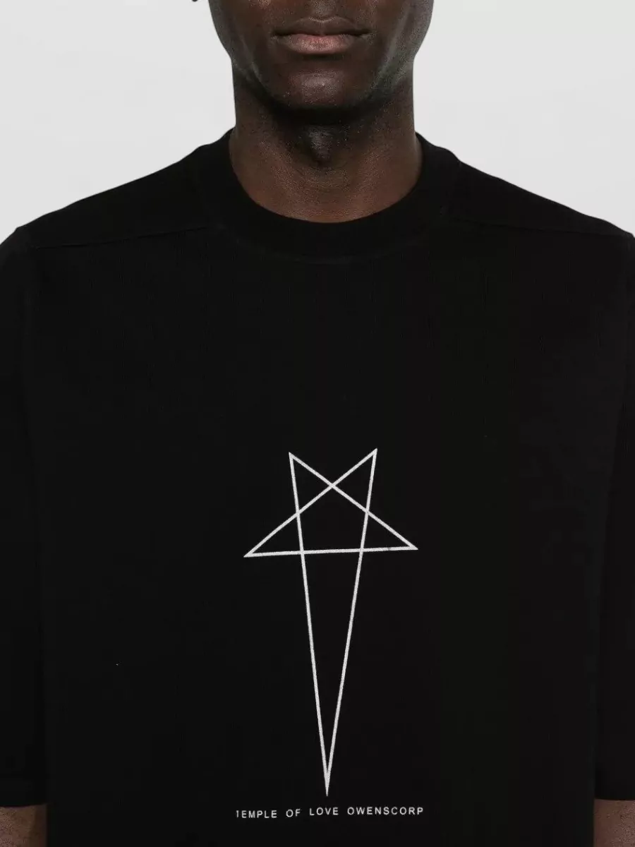 Rick Owens Drkshdw Cotton Graphic Print Short-Sleeve T-Shirt