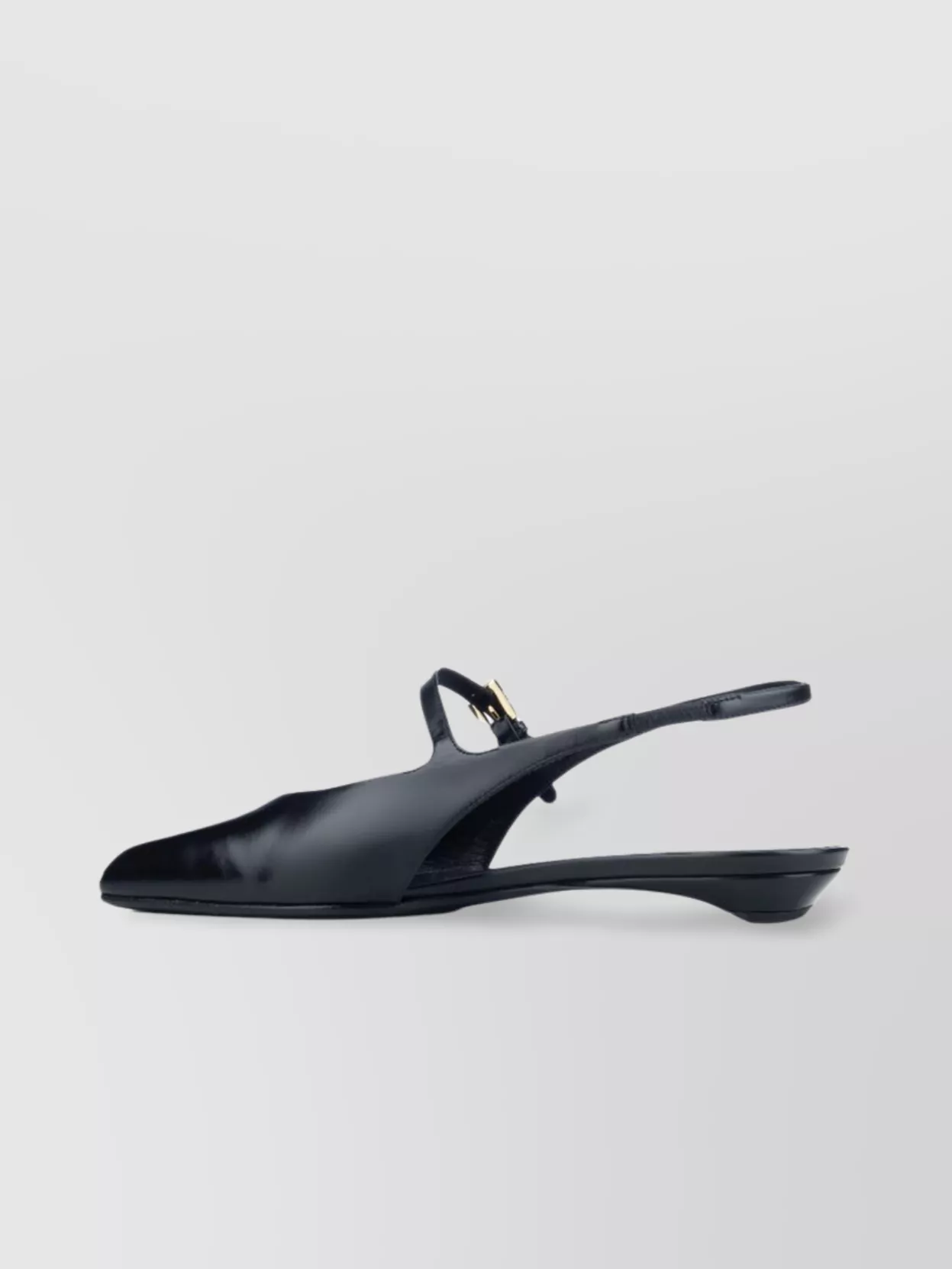 Prada Mary Jane Patent Pointy-toe Slingback Ballerina Flat