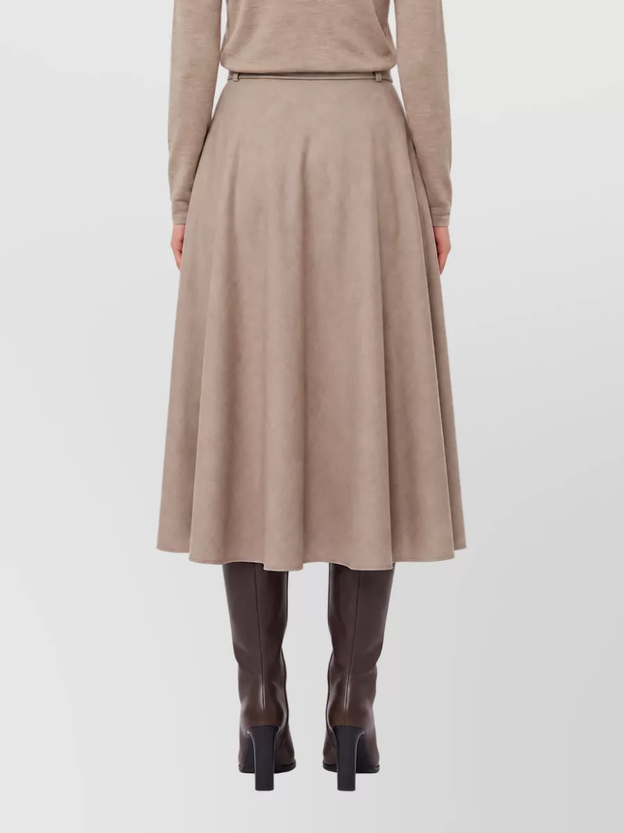 Max Mara Cashmere Flared Midi Skirt