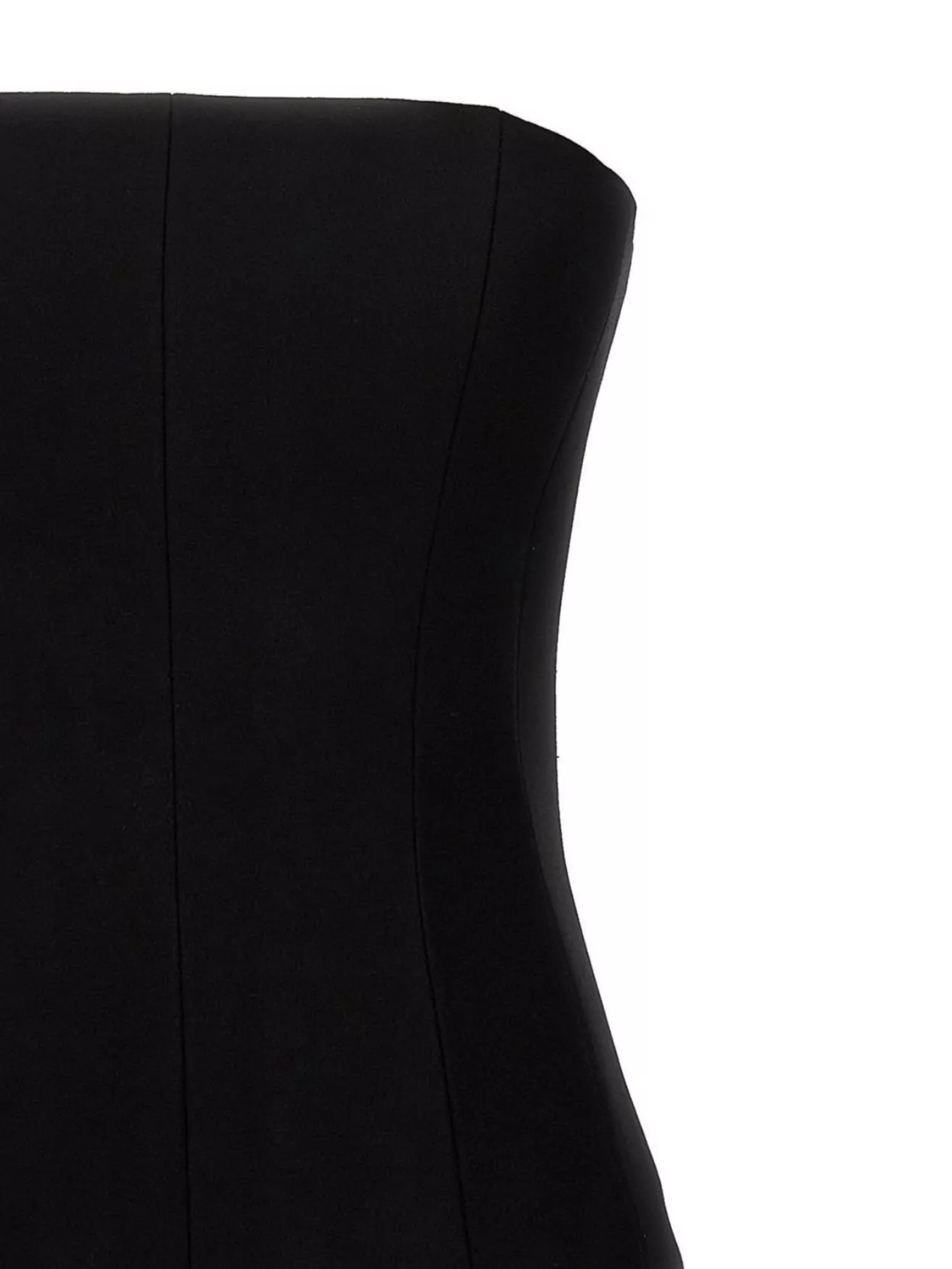 MONOT FITTED PANEL DETAIL STRAPLESS TOP