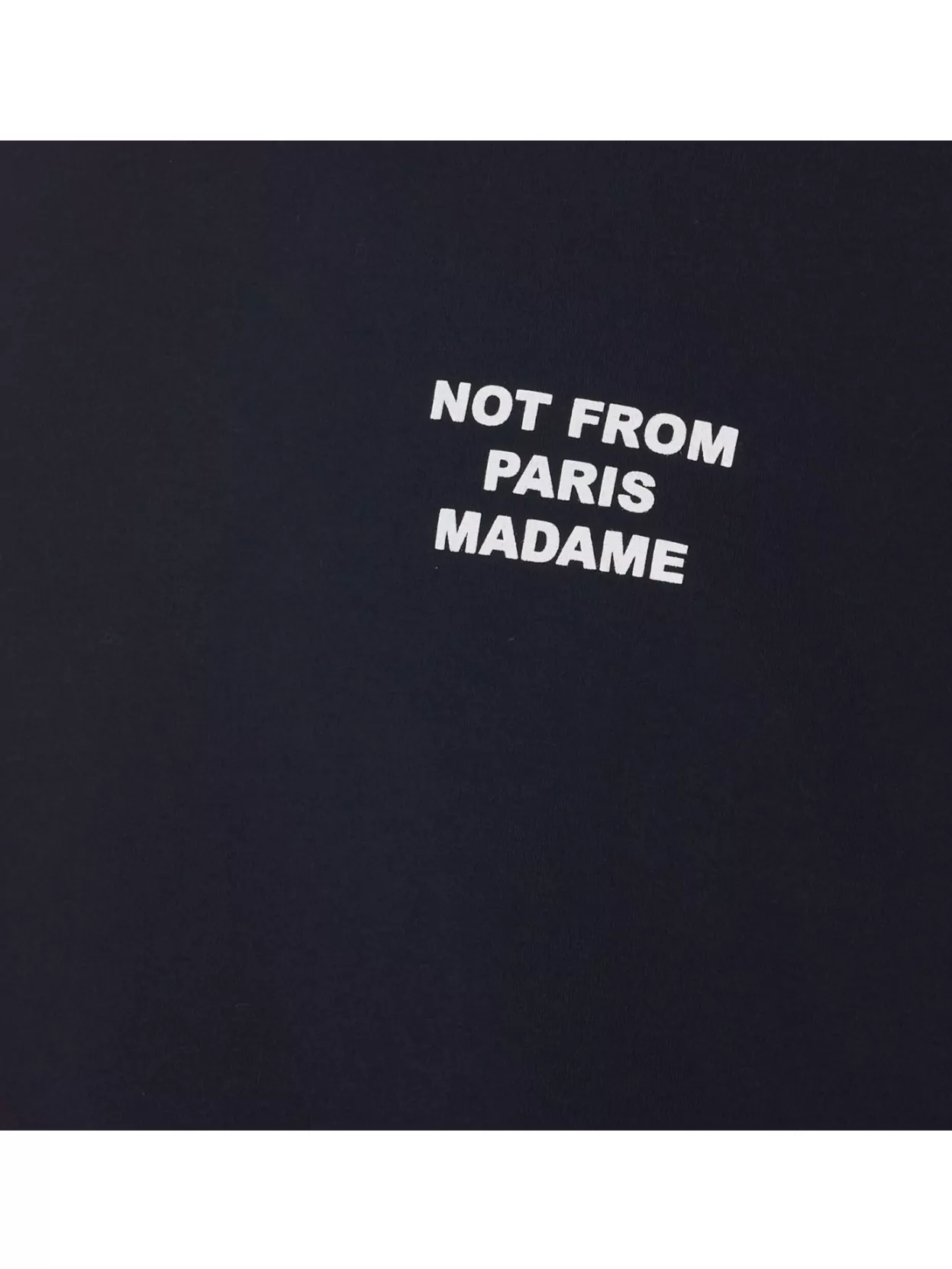 Drôle De Monsieur Crew Neck Printed Text Slogan T-Shirt