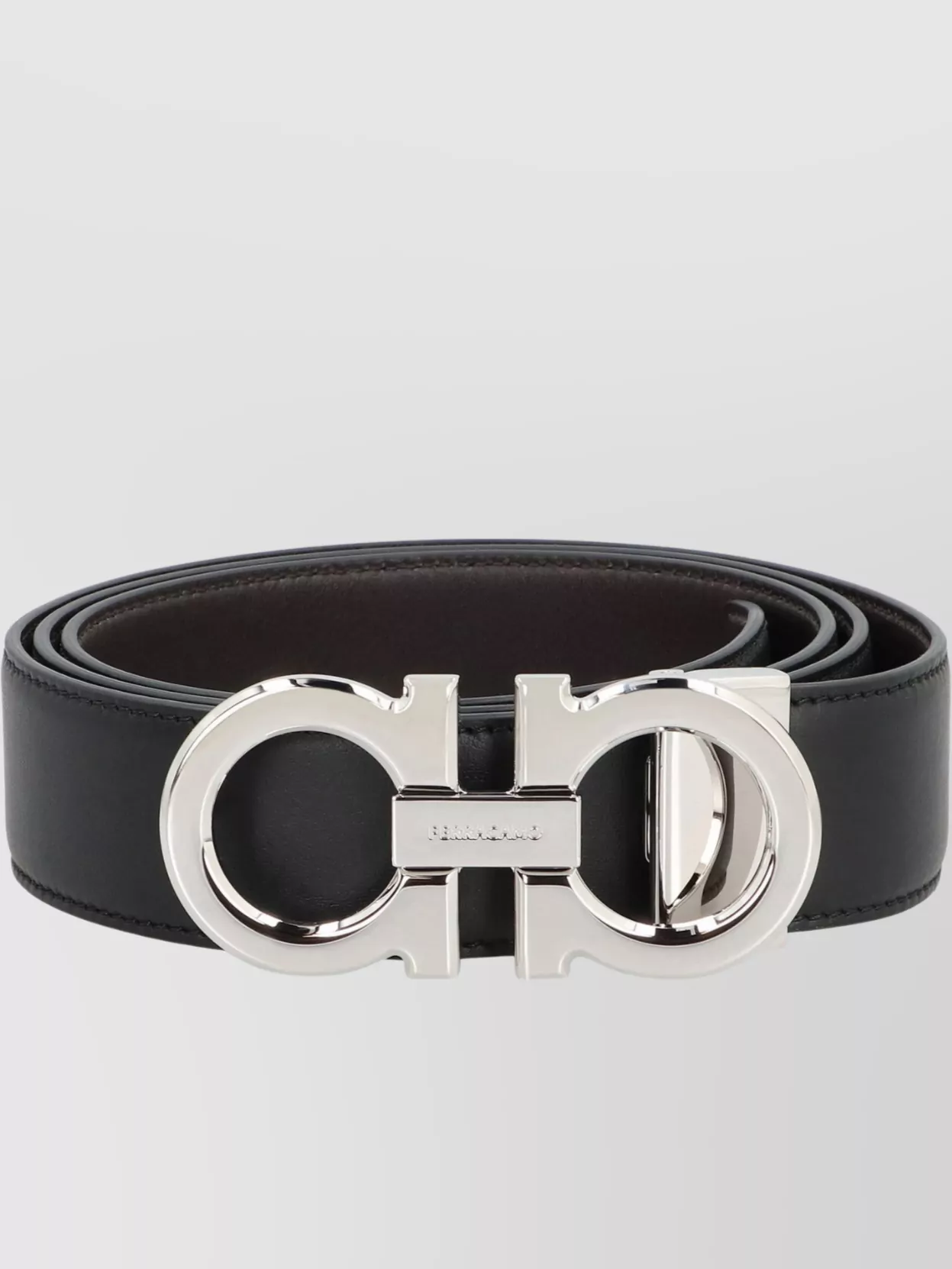 Ferragamo Reversible Leather Belt Gancini