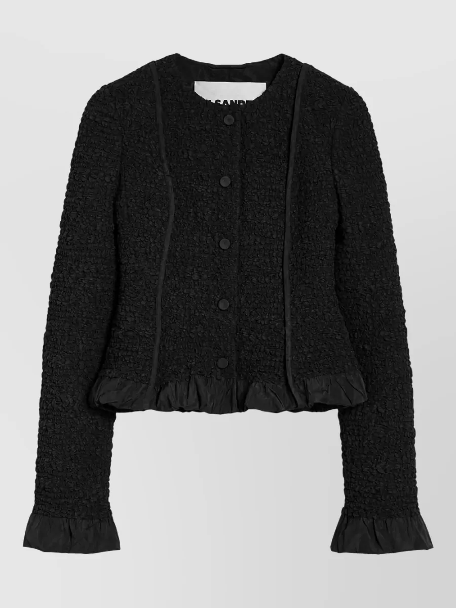 Jil Sander draped knitted top