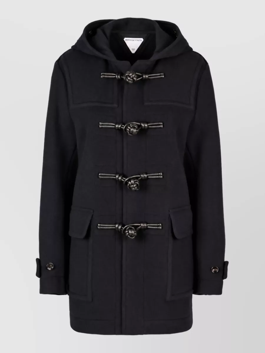 Bottega Veneta Wool hooded regular-fit duffle coat