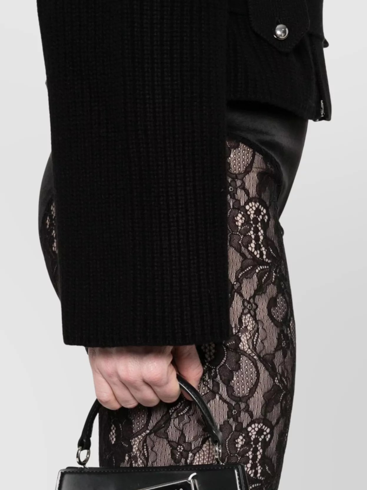 Alexander Mcqueen Lace Detail Elastic Waistband Shorts