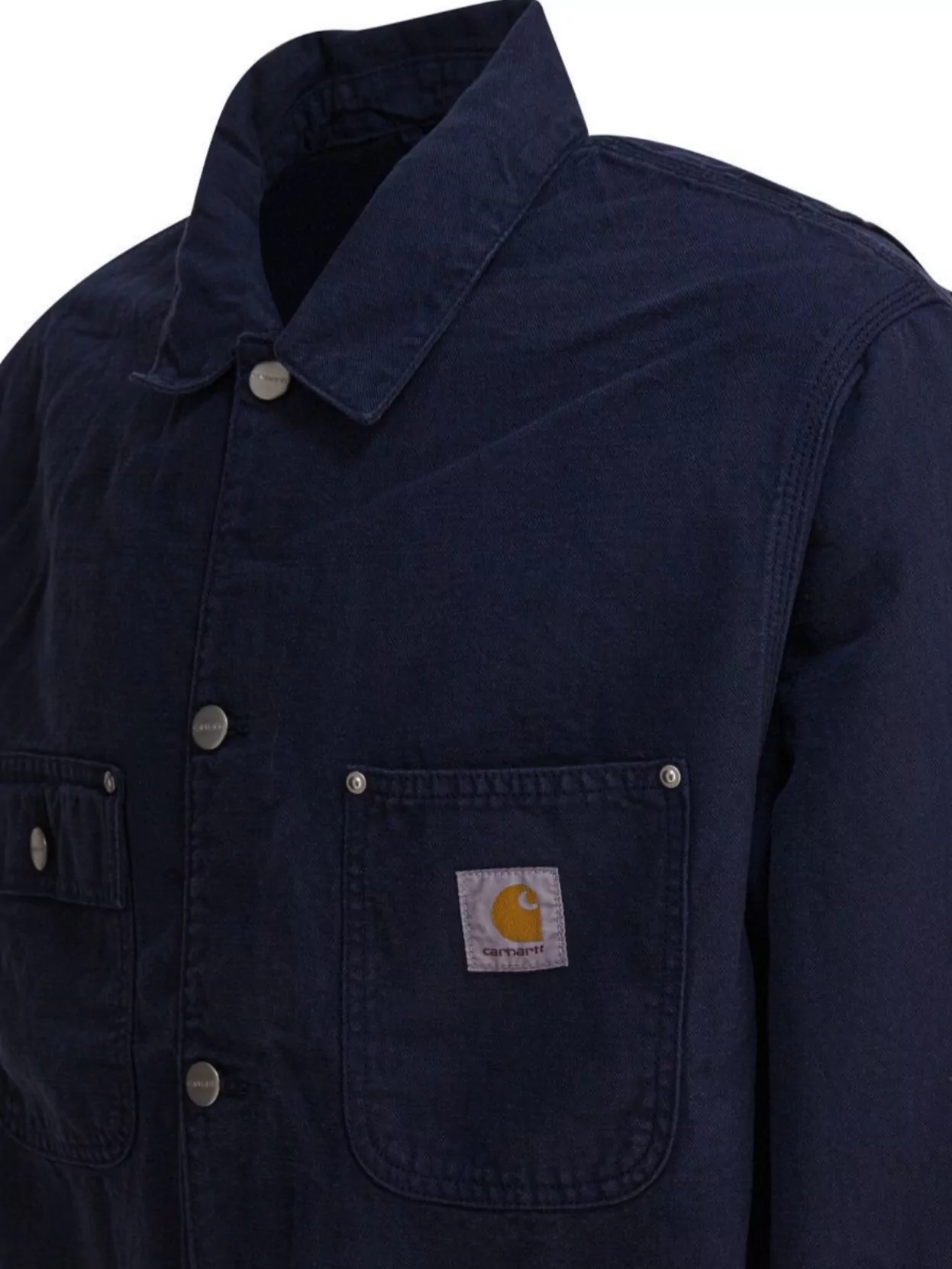 Carhartt "walter Chore" Jacket With Chest Pockets In Blue