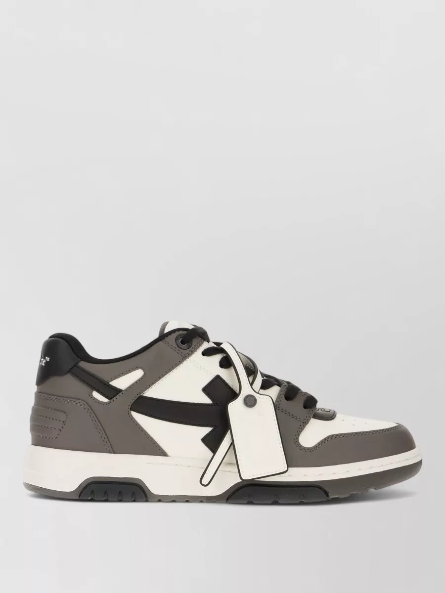Off-White leather low-top sneakers