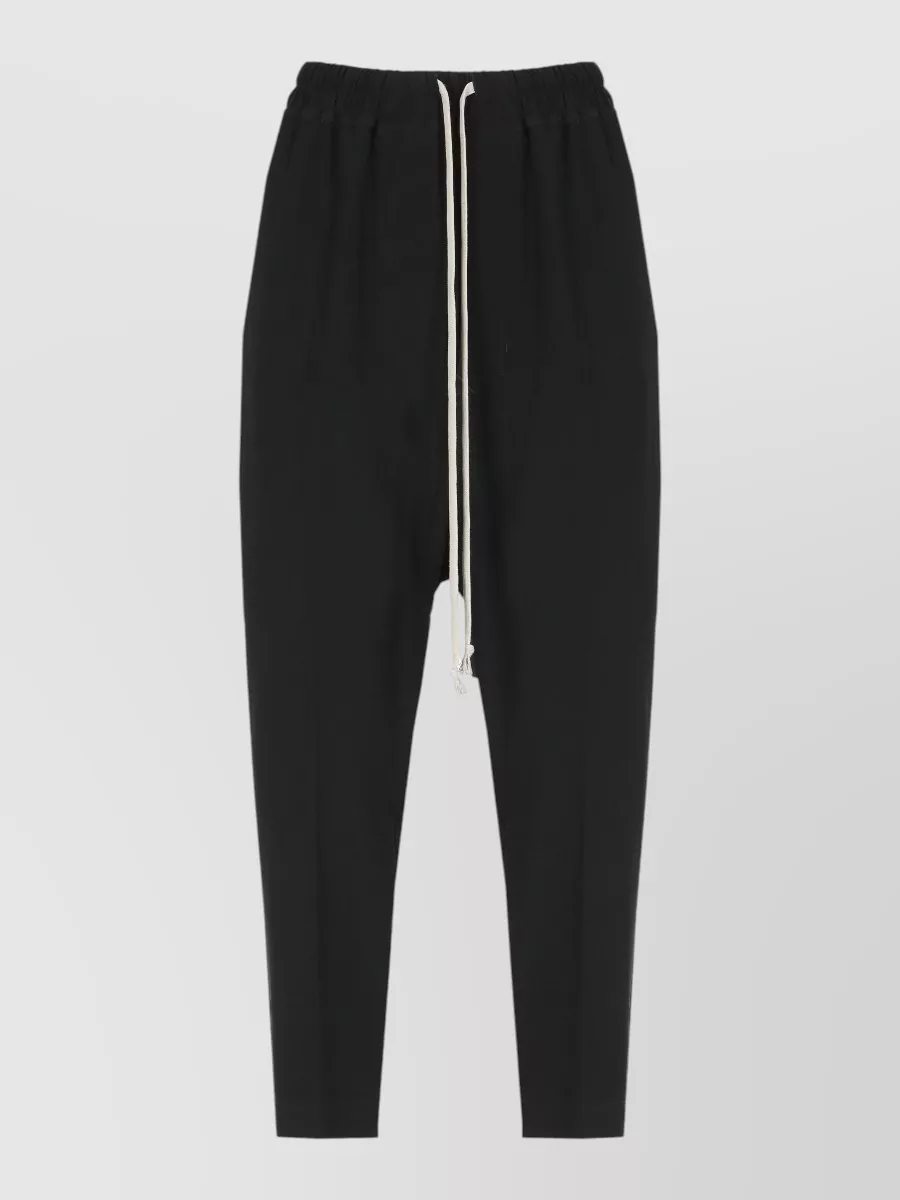 Rick Owens cropped straight-leg drawstring trousers