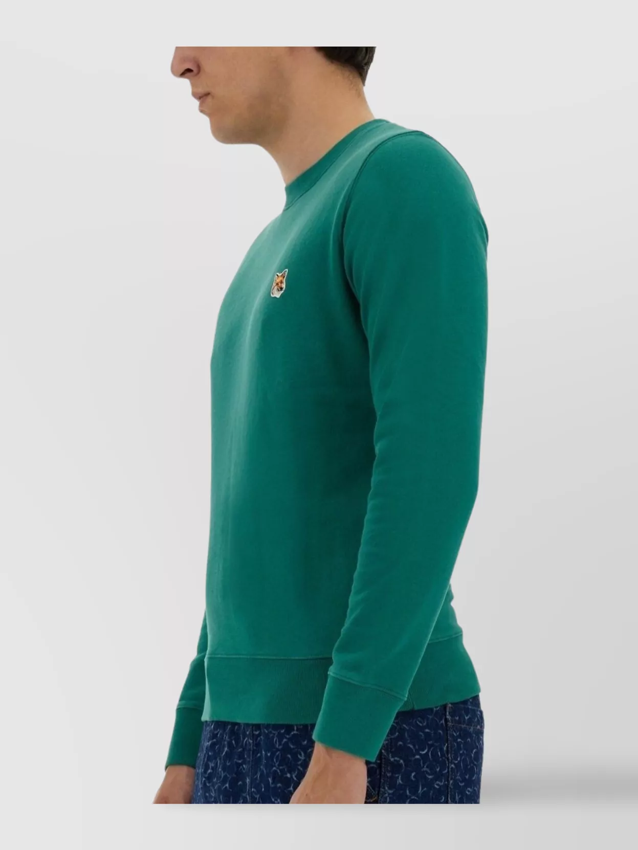 Maison Kitsuné Fox Head Crew Neck Sweatshirt