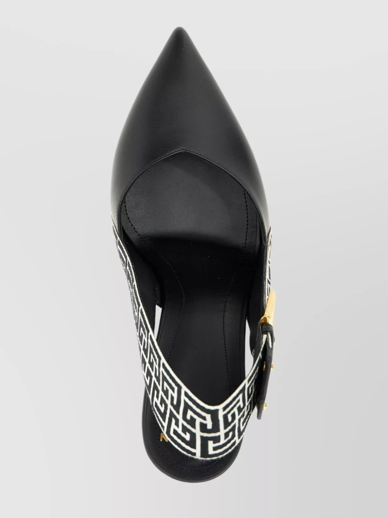 Balmain 'slingbacks Ruby' Geometric Pattern Stiletto Heel