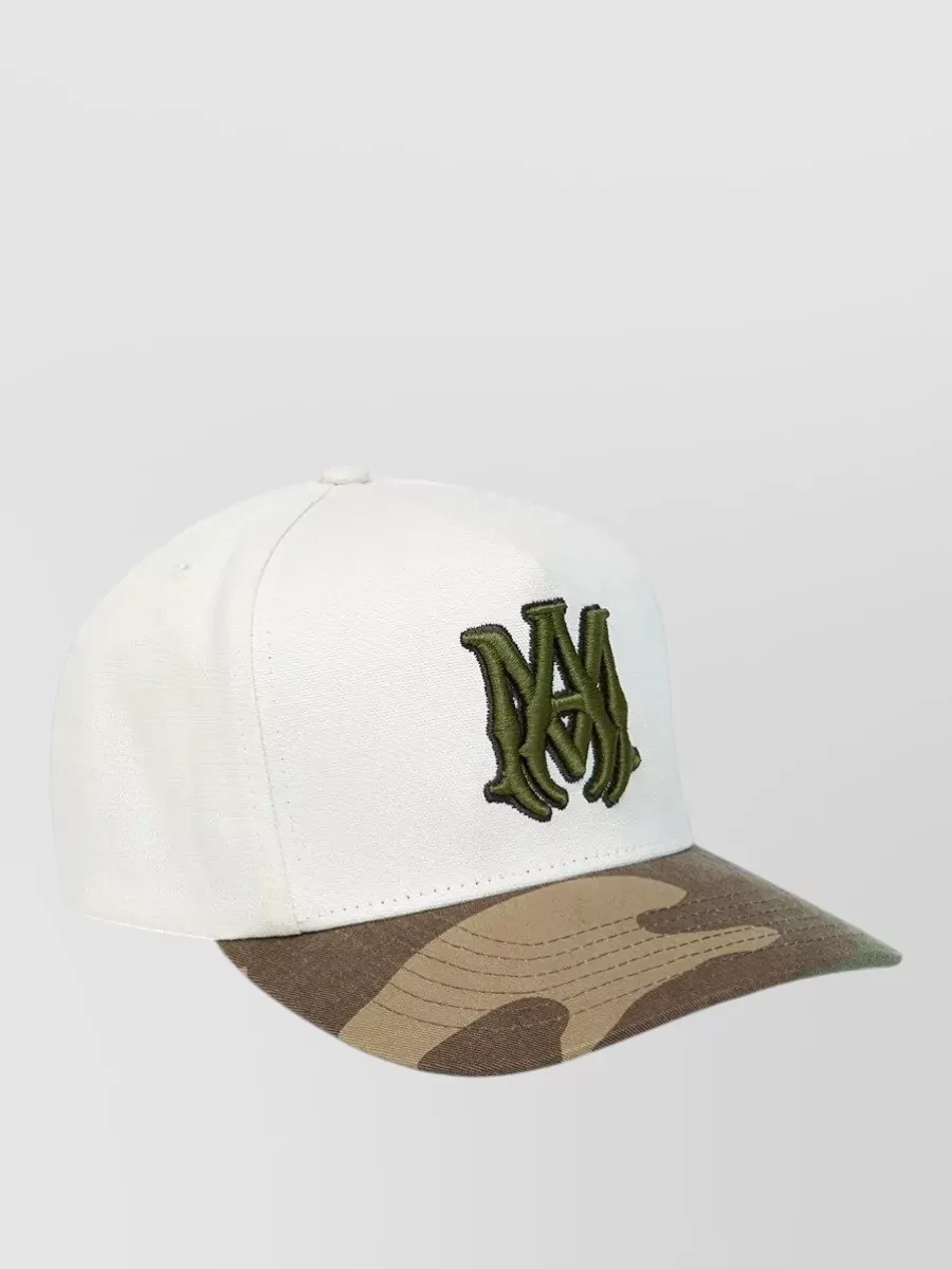 Amiri Ma Logo Baseball Cap Camouflage Pattern
