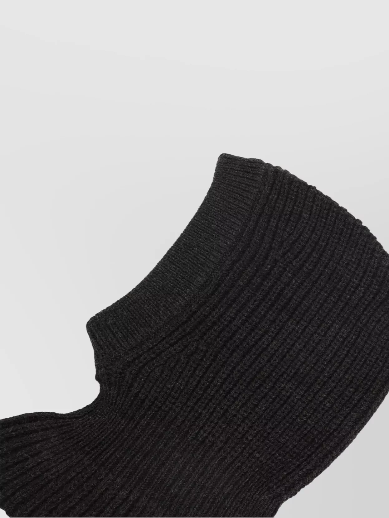 Lemaire Hood Hat Balaclava Design Knitted Ribbed