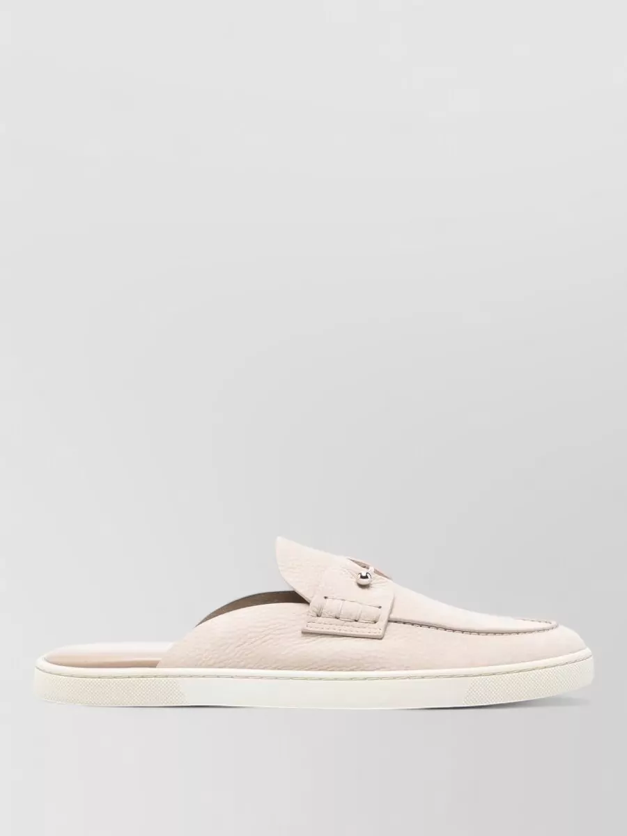 Christian Louboutin Leather Slip-On Loafers