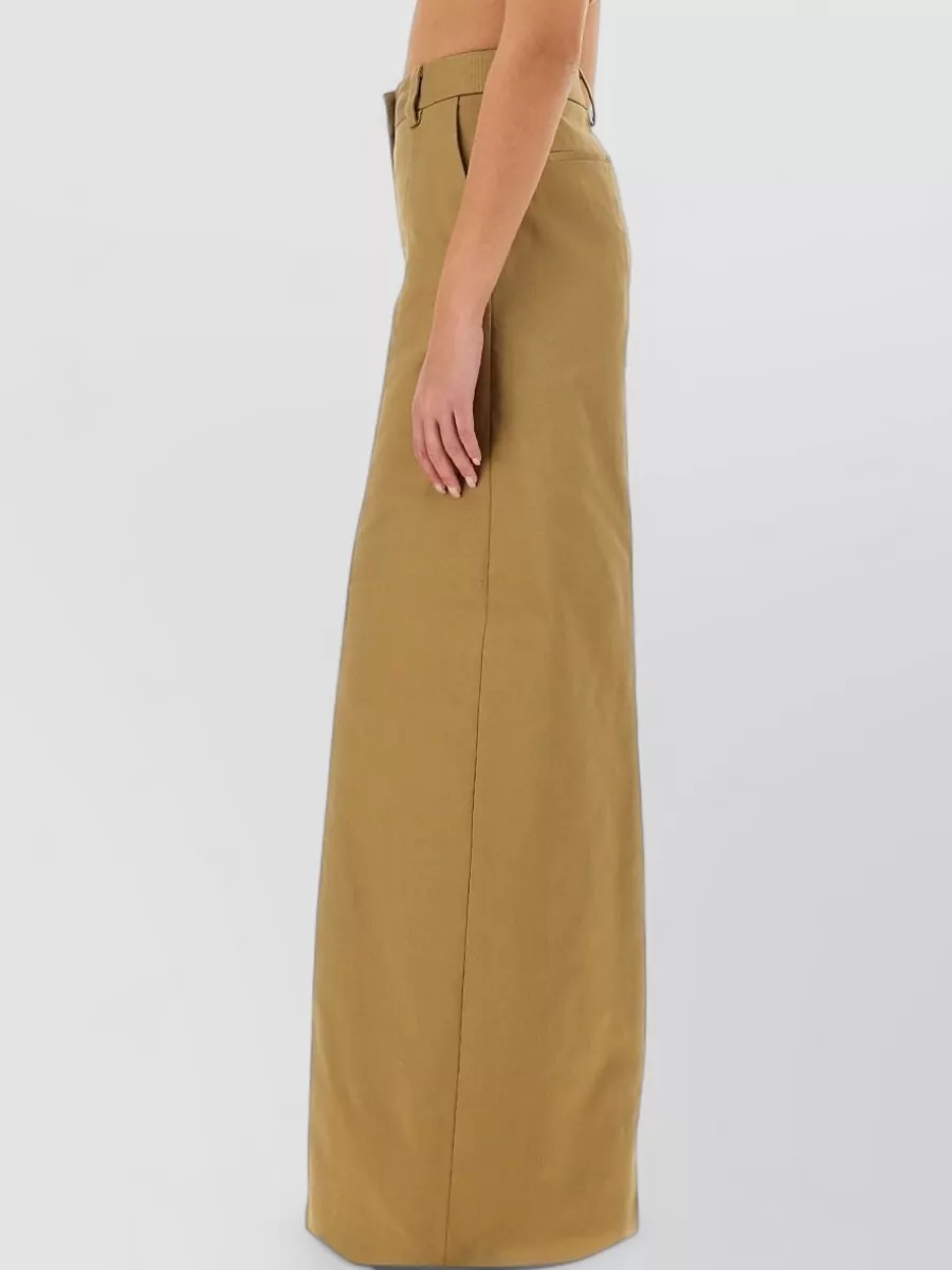 Thelatest Cotton Regular-Fit Wide-Leg Trousers