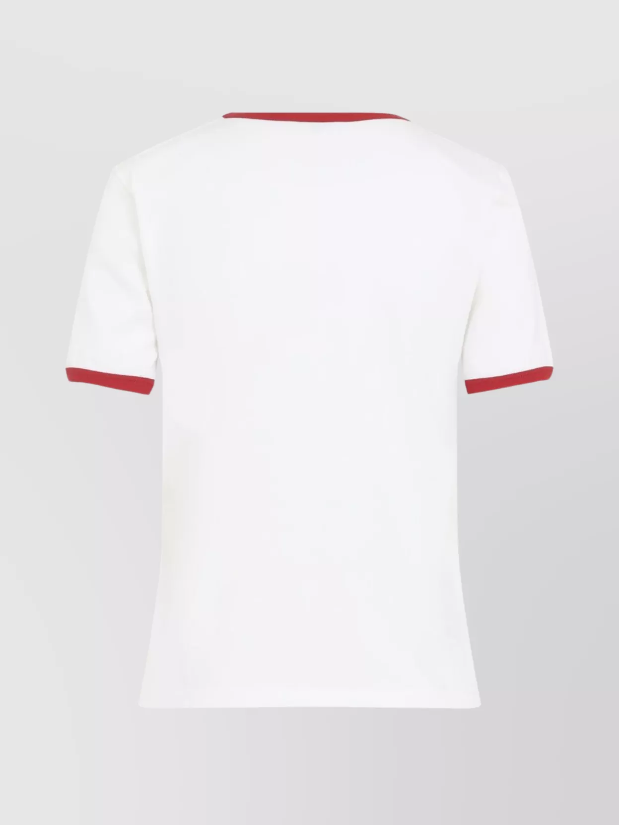 Celine Retro Inspired T-shirt Contrast Trim In White