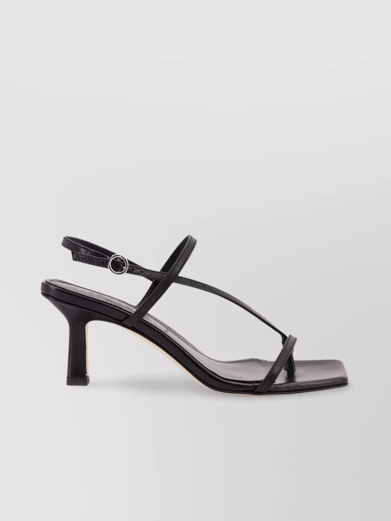 Aeyde Leather Thong Sandals Covered Heel