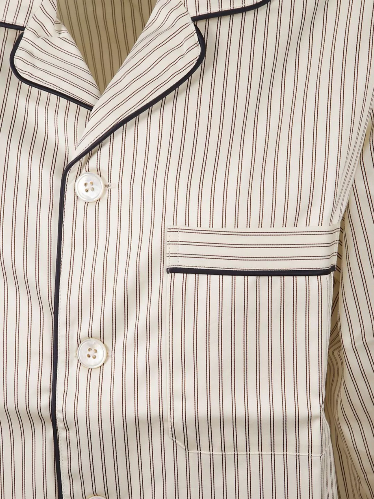 Tekla Organic Cotton Long Sleeve Pyjama Shirt