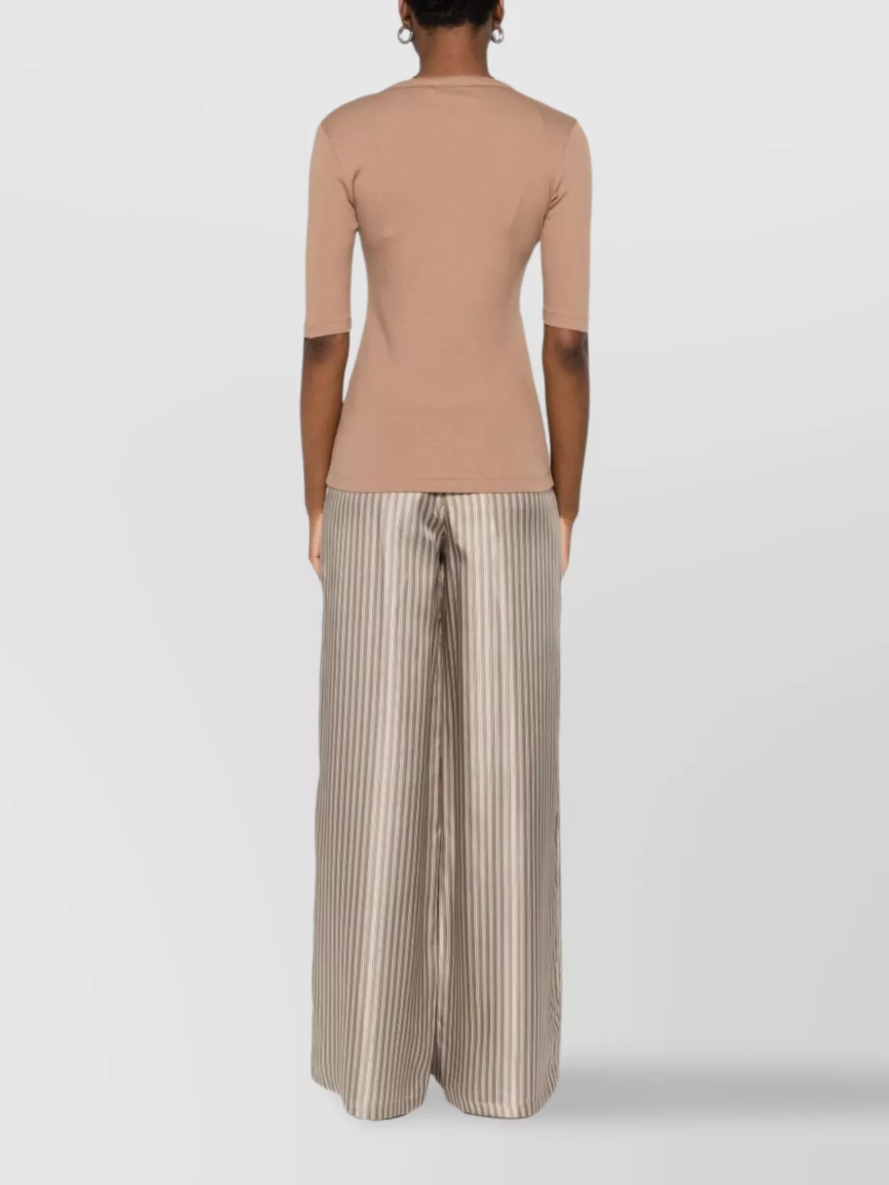 Fabiana Filippi Soft Texture Scoop Neck Cotton Top