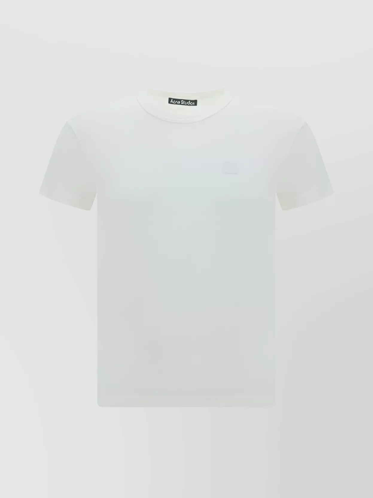 Acne Studios Crew Neck Cotton Slim Fit T-shirt In White