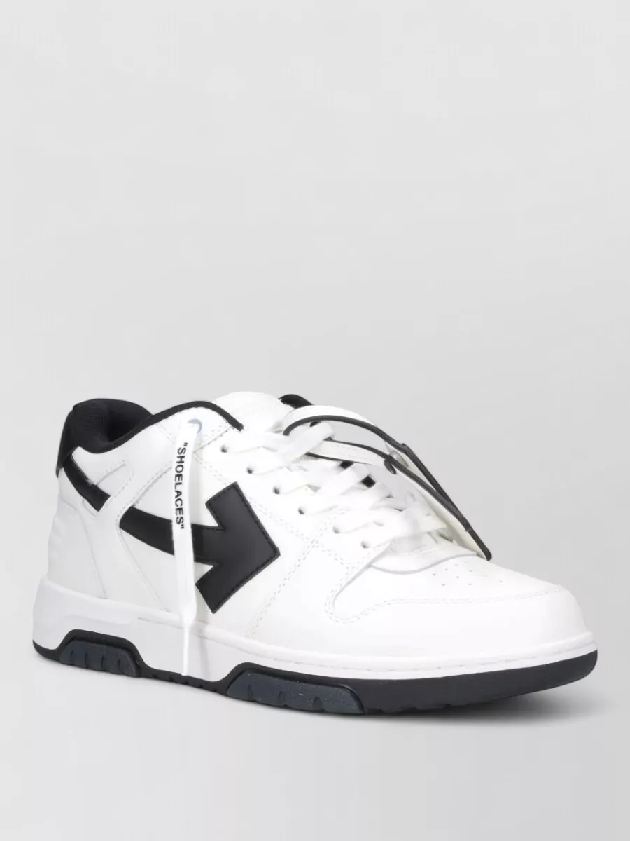 Off-White Leather Low-Top Sneakers