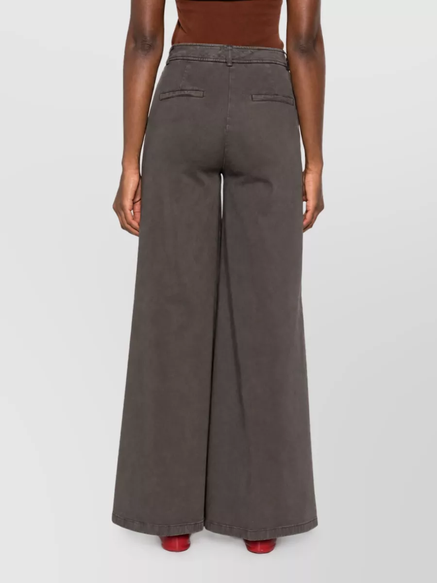 Via Masini 80 Denim Wide-Leg Trousers
