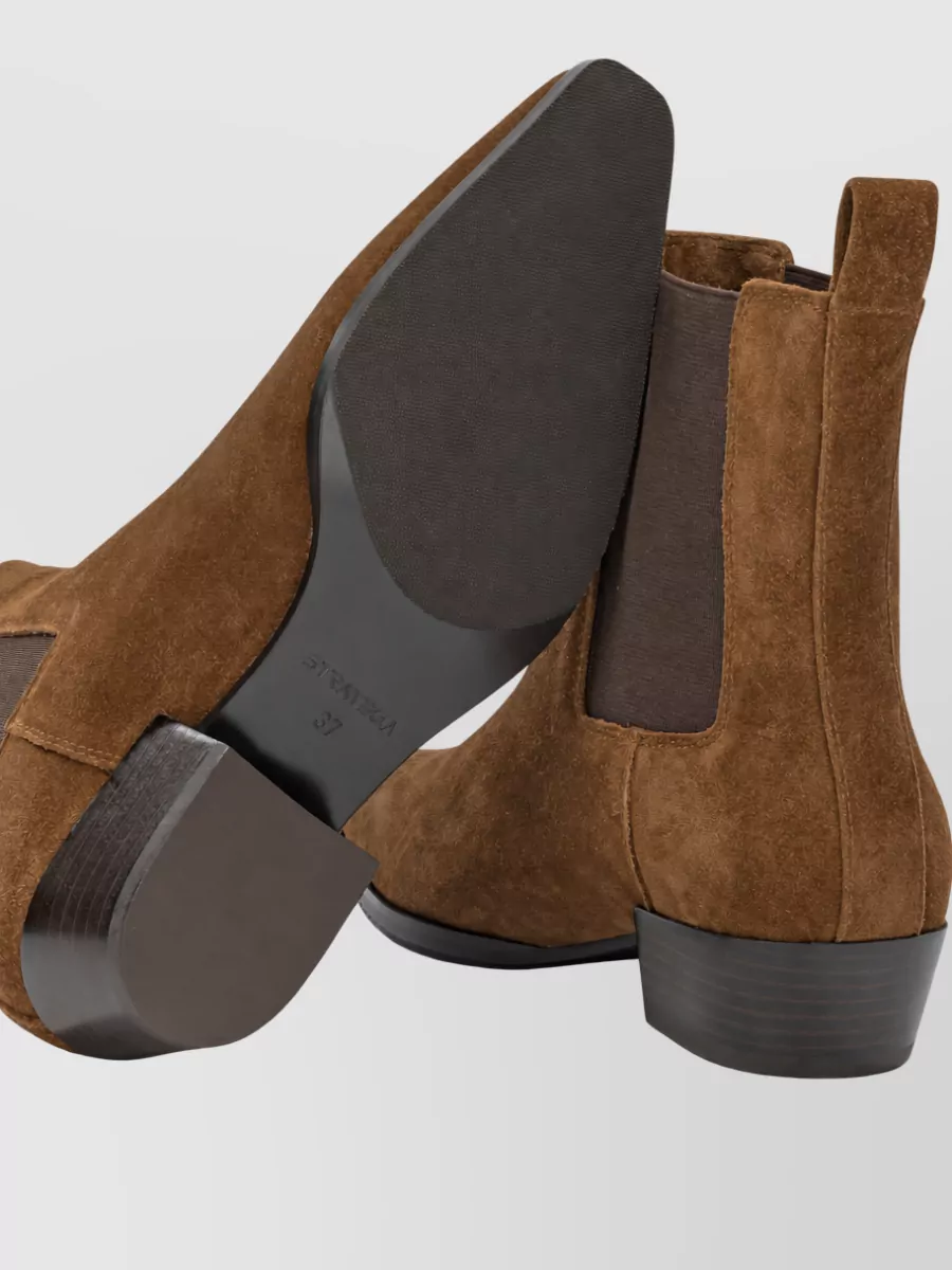 Strategia Suede Leather Ankle Boots