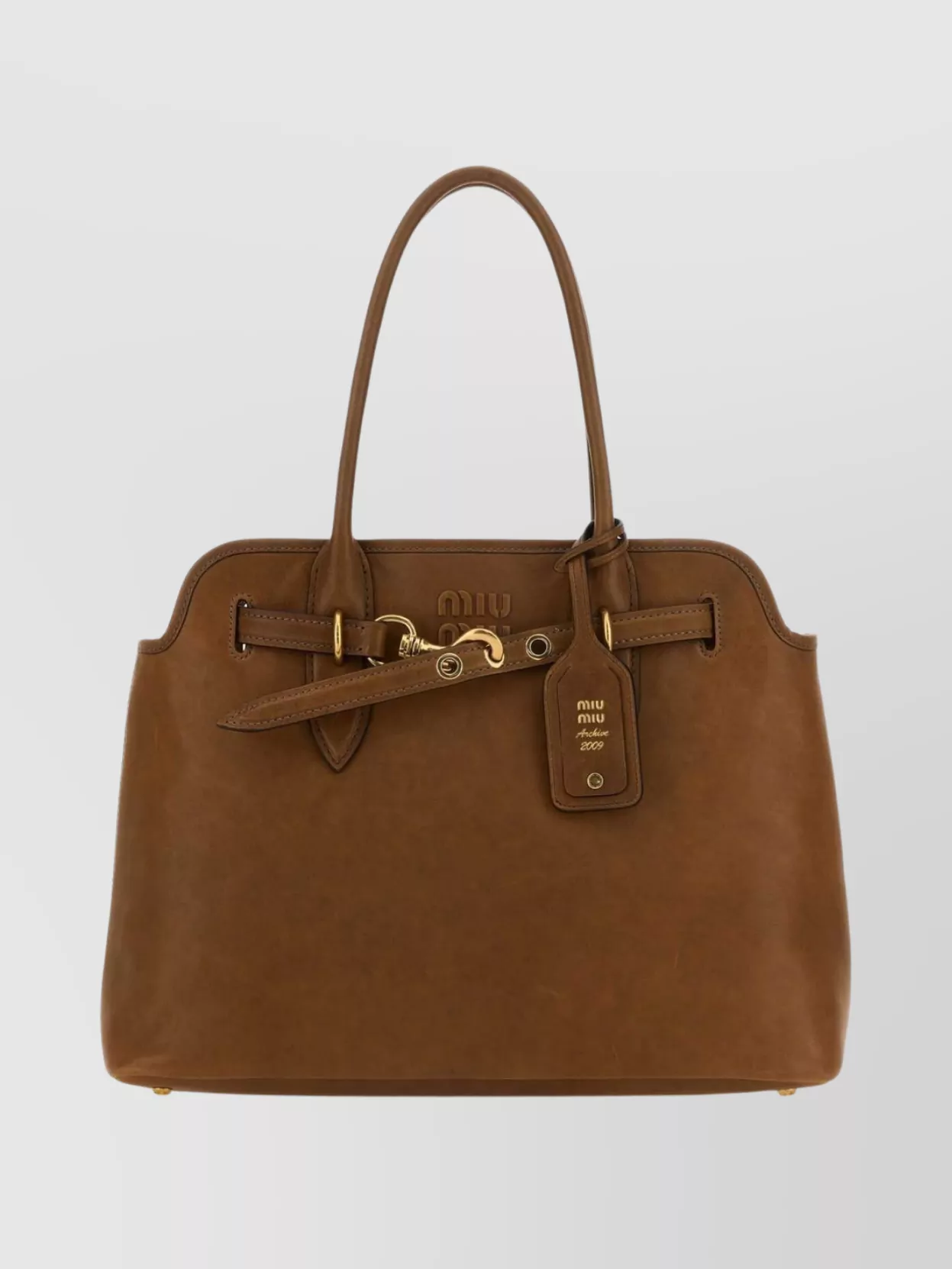 Miu Miu Nappa Leather Aventure Shopping Tote