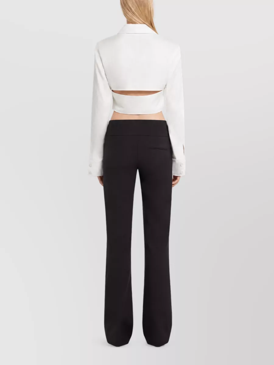 Courrèges Cropped Cotton Shirt Jacket