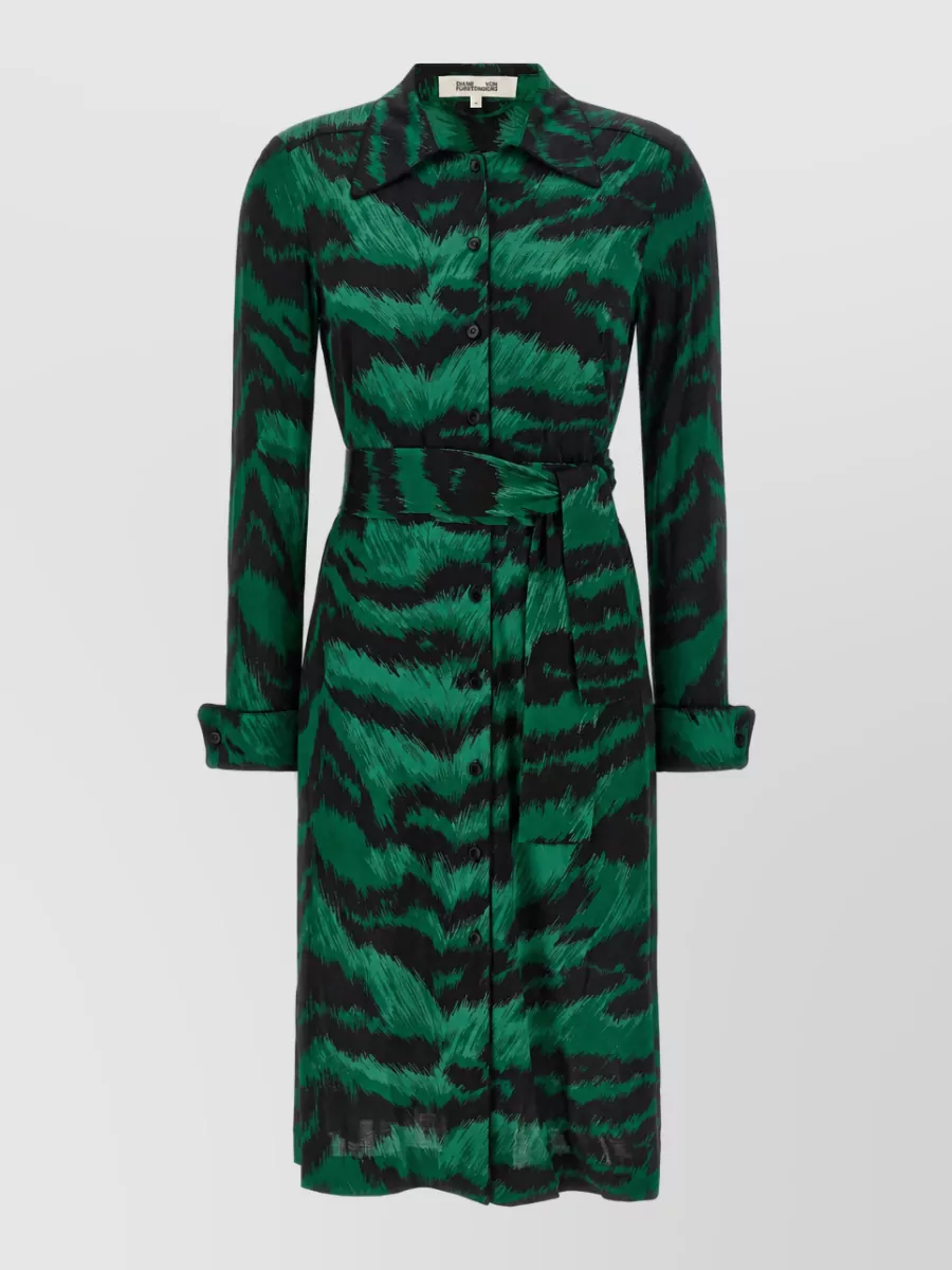Diane Von Furstenberg printed midi shirt dress