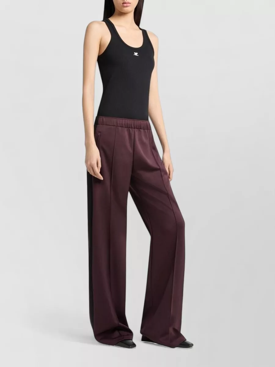 Courrèges Two-Tone Wide-Leg Track Pants