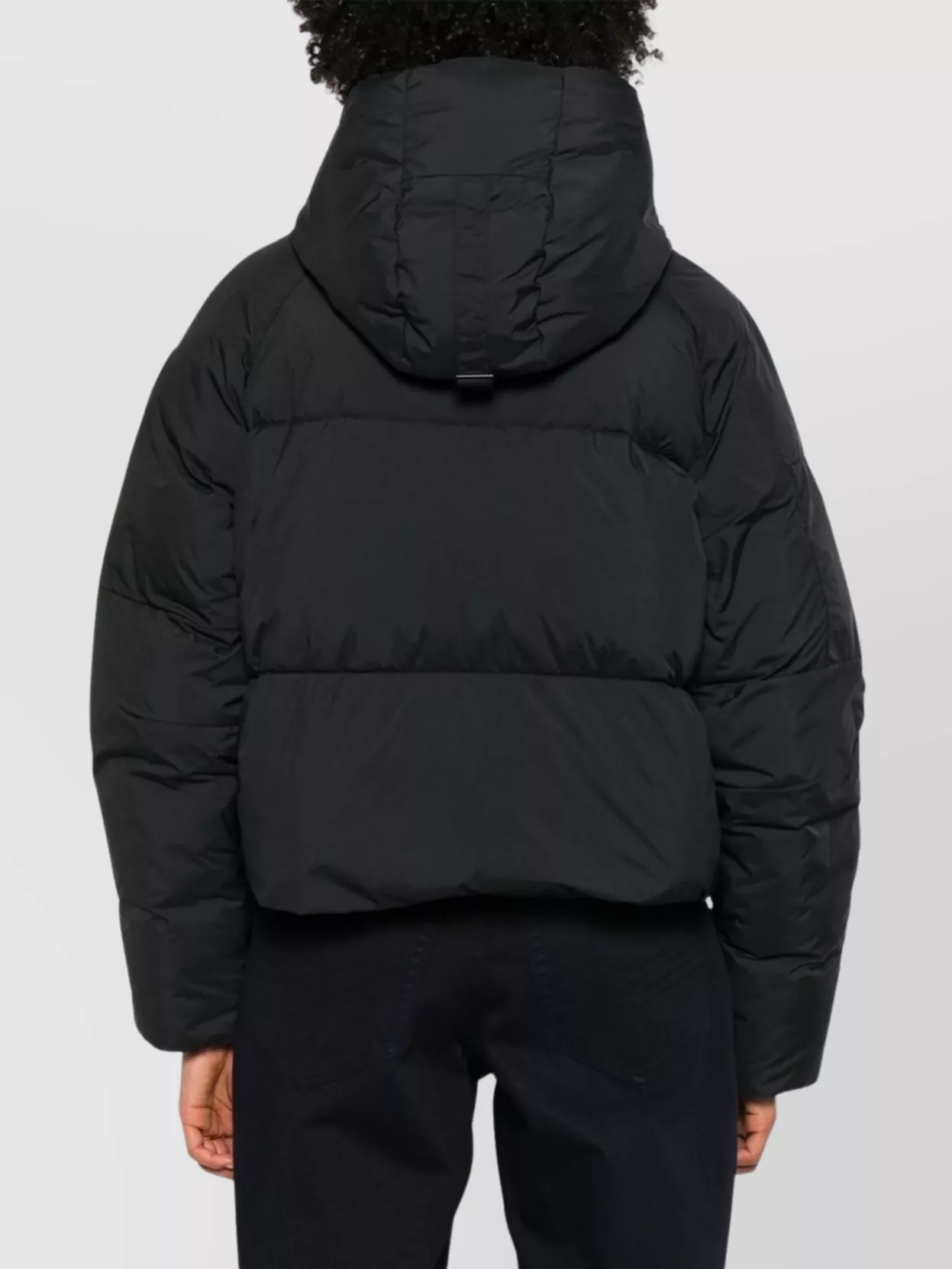 Canada Goose Hooded Long Sleeve Puffer Jacket In Black