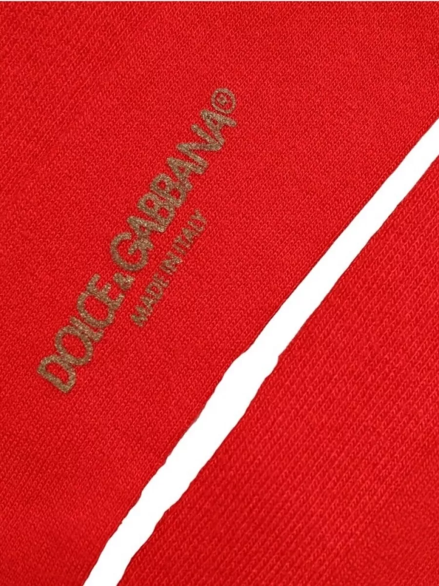 Dolce&Gabbana Ribbed Thigh High Socks