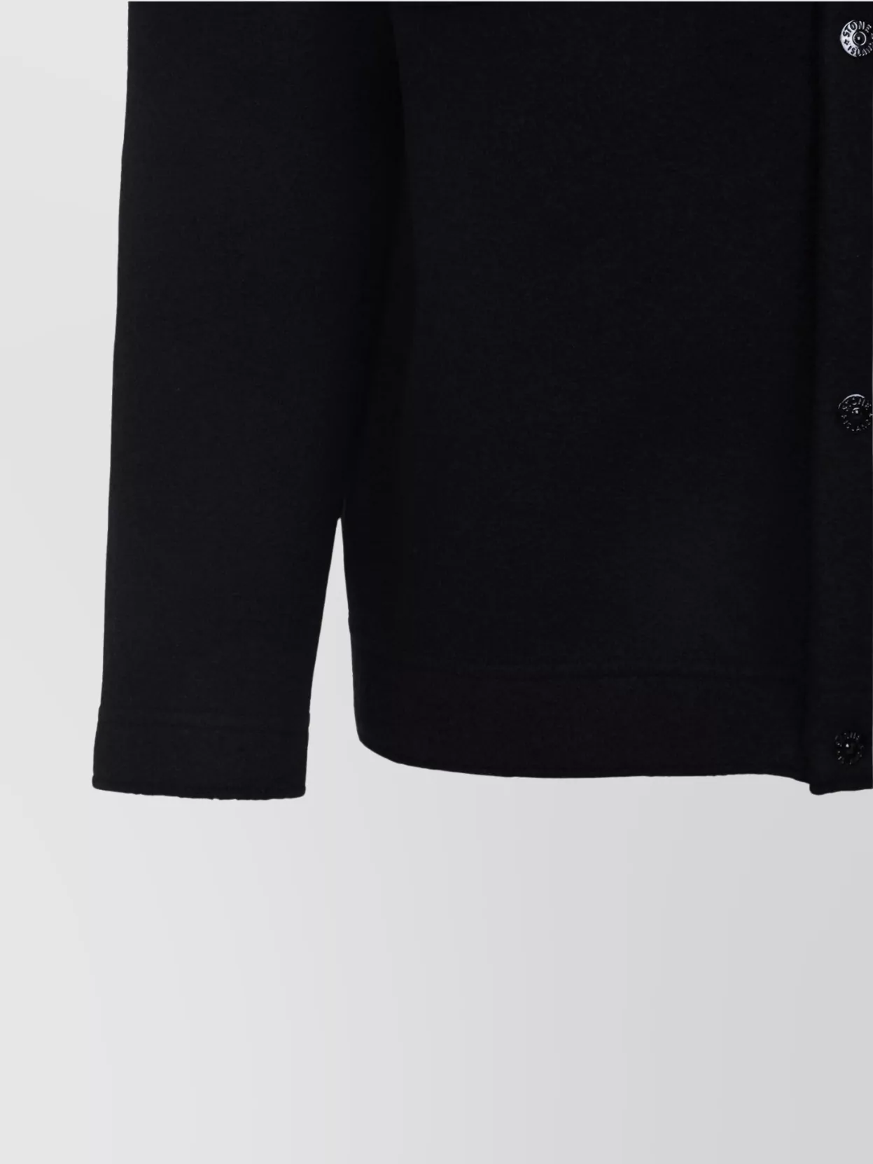 Stone Island Wool Cardigan Patch Pockets