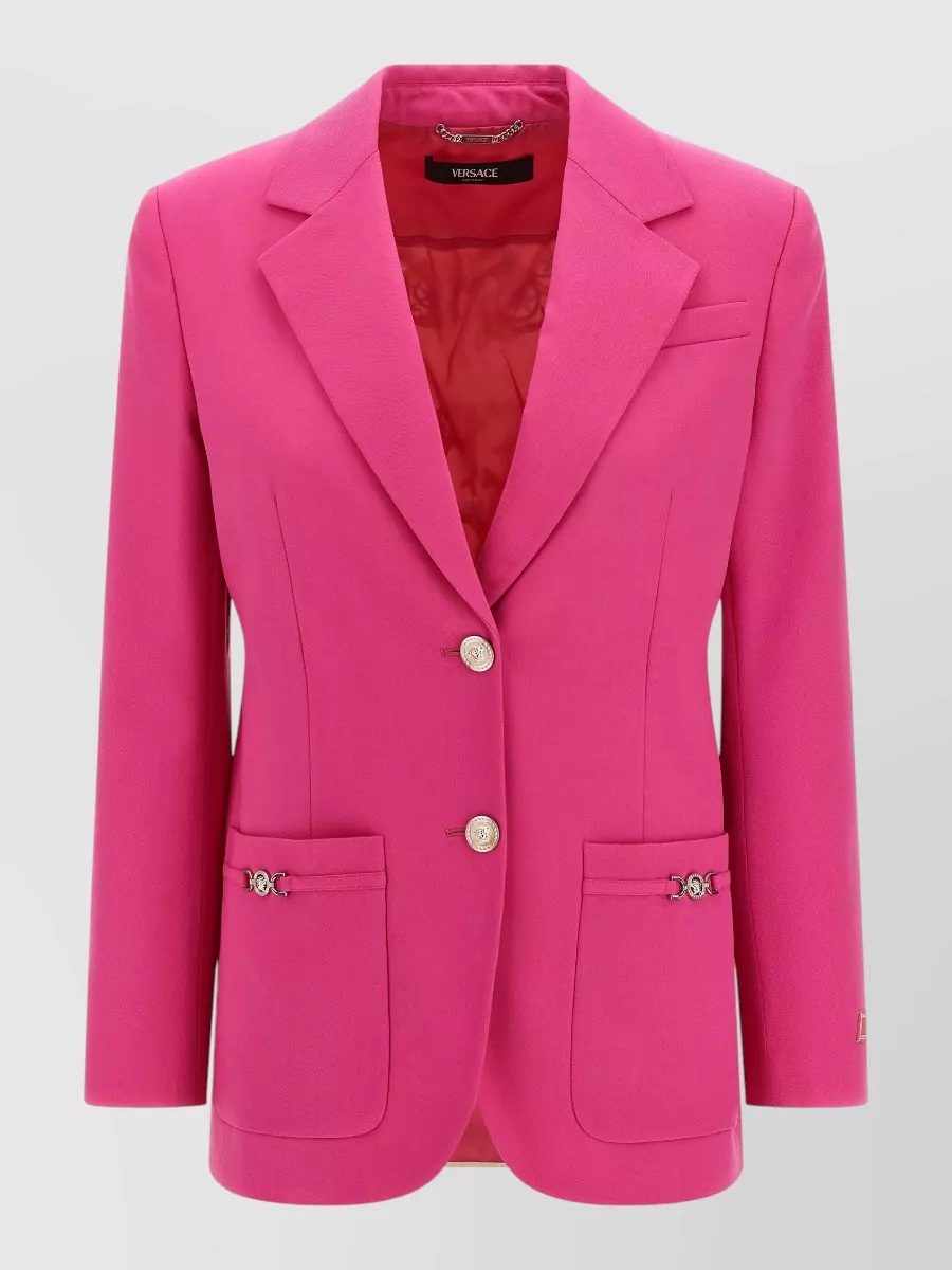 Versace single-breasted wool blazer