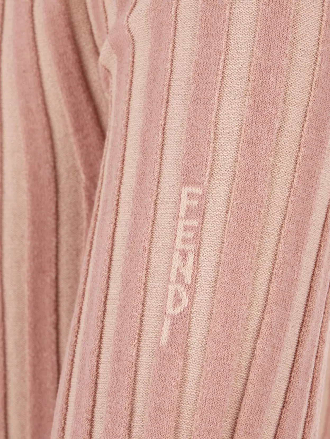 Fendi Top Mock Neck Cotton Blend In Neutrals