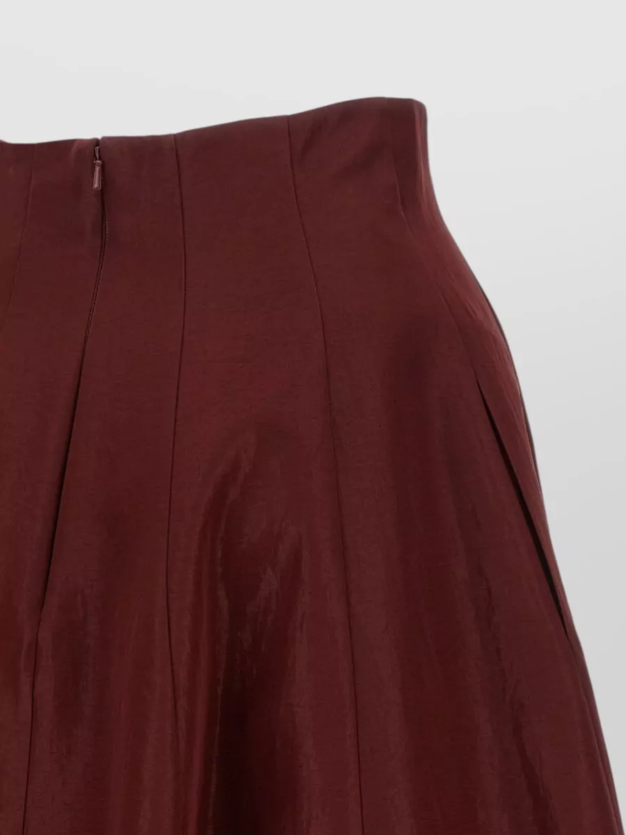 Alberta Ferretti Paneled High-Rise Maxi A-Line Skirt