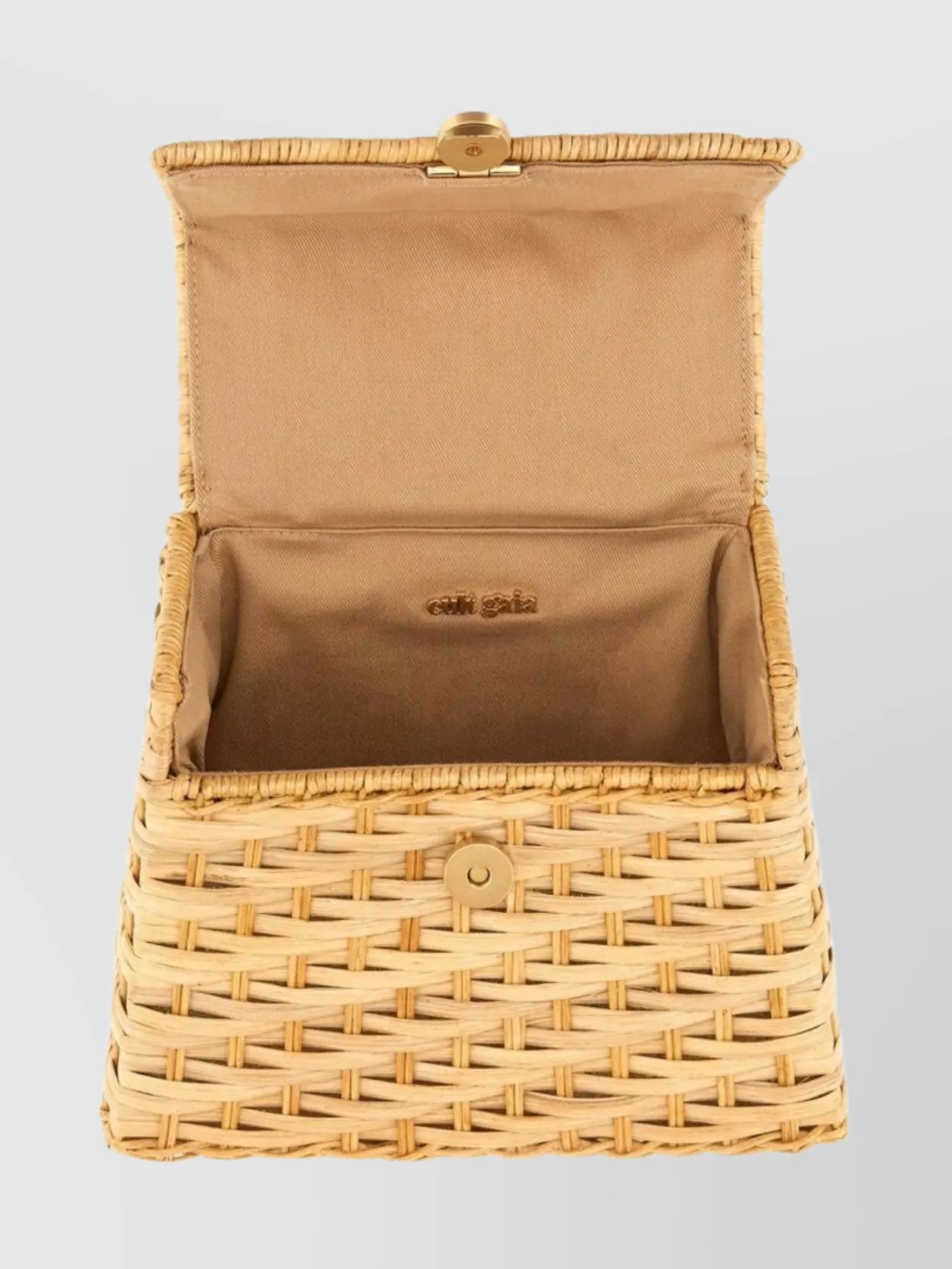 Cult Gaia "Sybil" Woven Texture Top Handle Bag