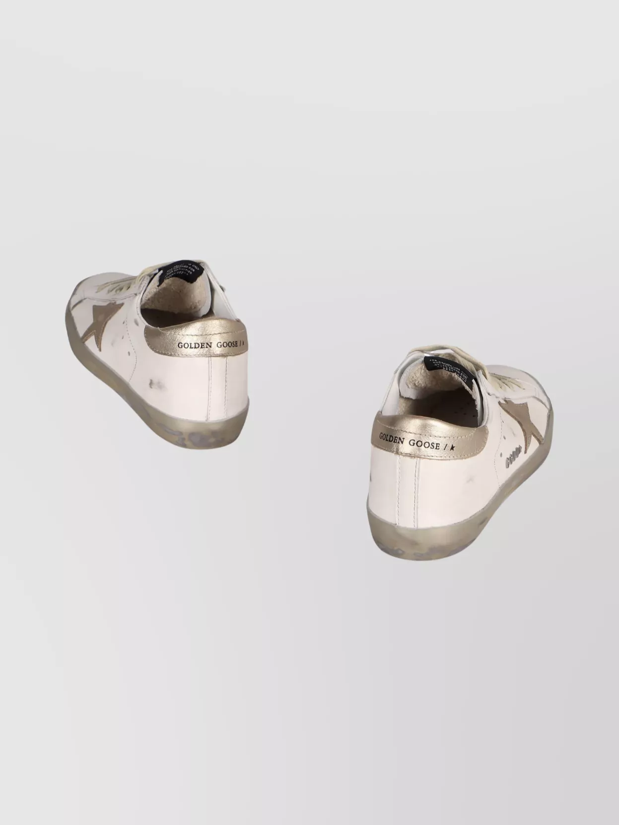 Golden Goose Low-top Leather Sneakers Featuring Star Patch In Nude