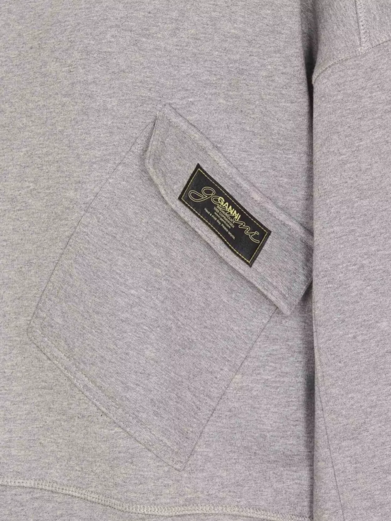 Ganni Crew Neck Knitwear Patch Pocket