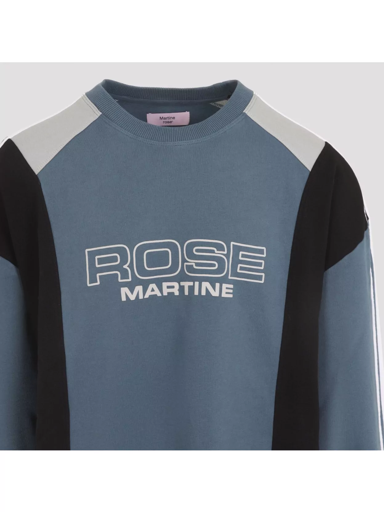 Martine Rose Color Block Crew Neck Long Sleeve Sweatshirt
