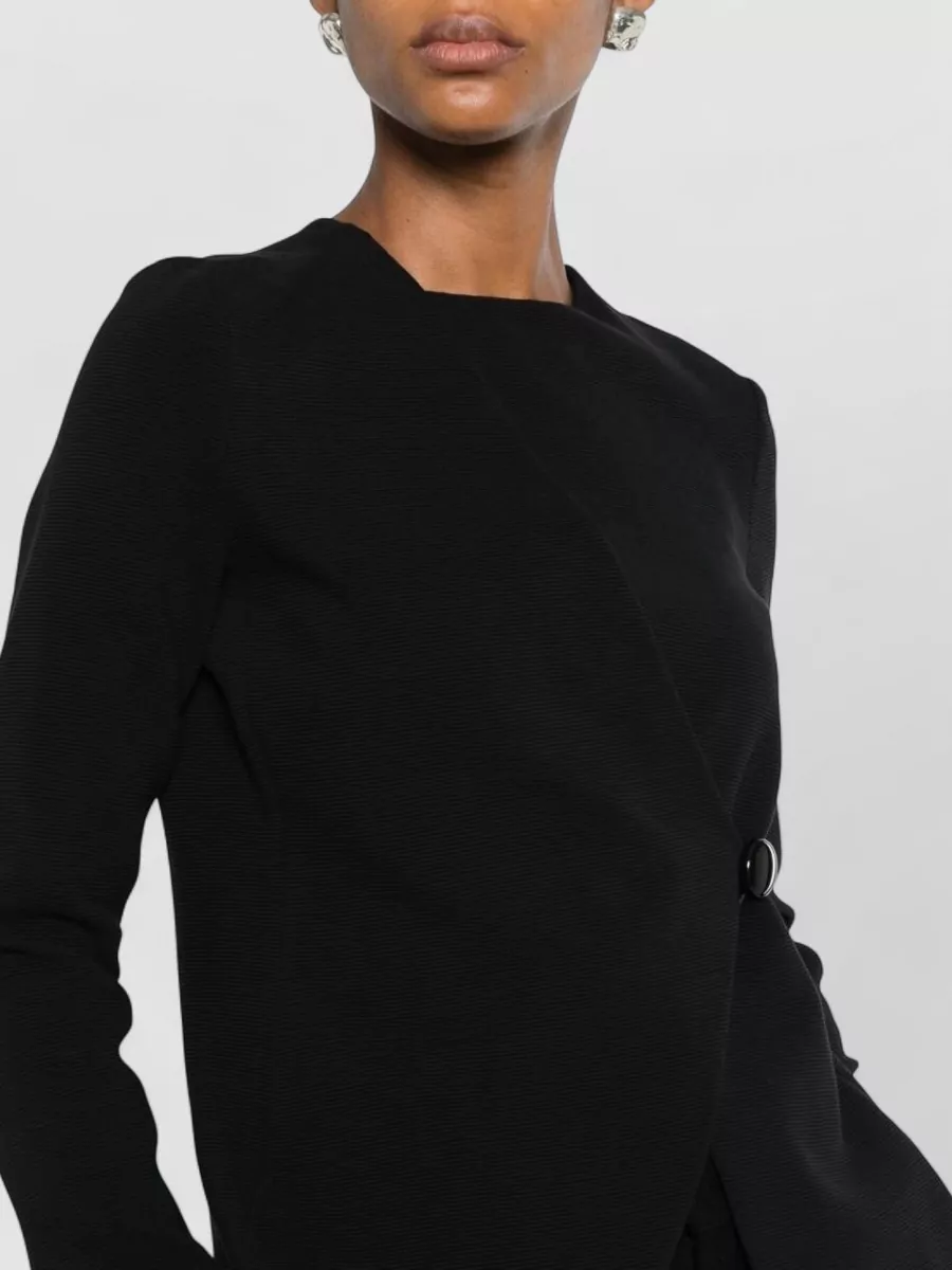 Emporio Armani Cotton Asymmetric Single-Breasted Jacket