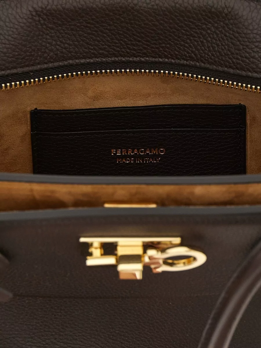 Ferragamo The Studio Soft Medium Leather Tote Bag