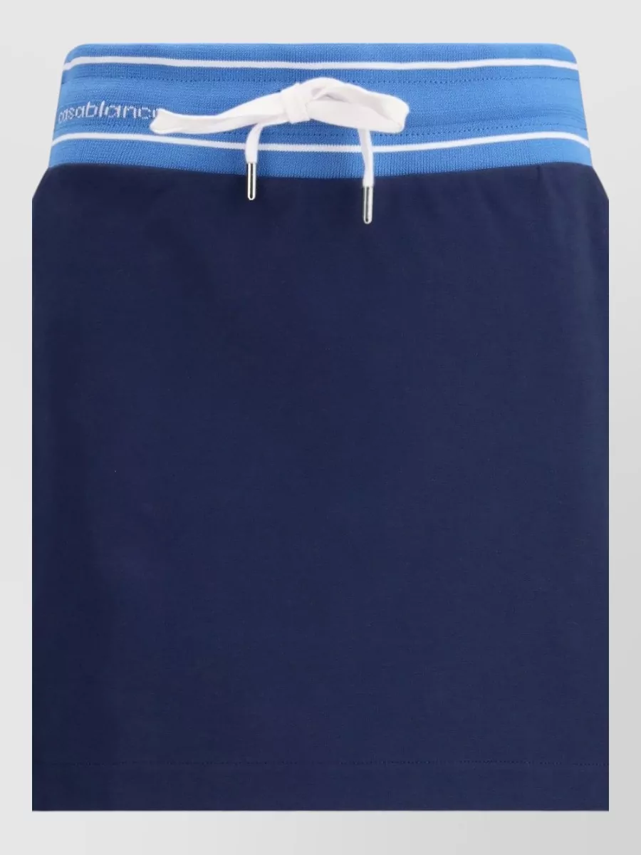 Casablanca paneled cotton mini skirt